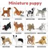 12PCS Mini Dog Figurines, Plastic Animals Mini Dog Figures Realistic Hand Painted Tiny Dog Toys Playset for Kids Toddlers, Miniature Puppy Toys Cake Topper Christmas Birthday Gift view 2