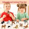 12PCS Mini Dog Figurines, Plastic Animals Mini Dog Figures Realistic Hand Painted Tiny Dog Toys Playset for Kids Toddlers, Miniature Puppy Toys Cake Topper Christmas Birthday Gift view 4