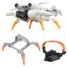 2-in-1 Mini 3 Pro Drone Spider Foldable Heightening Landing Gear Extensions+ Propeller Holder Clip Propeller Strap, For DJI Mini 3 Pro Accessories view 1