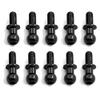 10Pcs M3 Metal Hex Ball Head Screws for Tamiya TT01 TT02 Sakura D5 1/10 RC Drift Car Spare Parts Universal (Color : Black) view 1