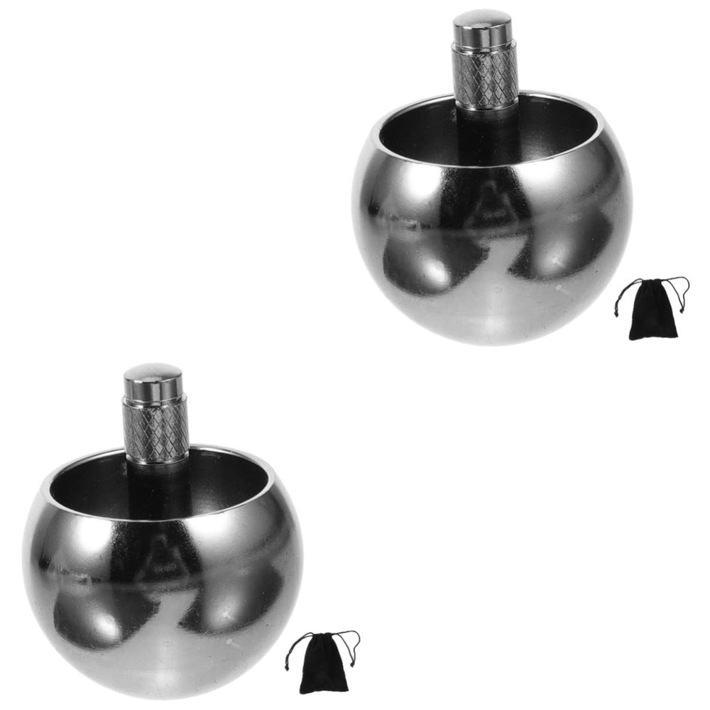 Toyvian 2pcs Educational Gyroscope Toy Metal Gyro for Kids Flipping Gyro Toys Rotating Decompression Kids Metal