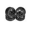 1.9 Beadlock Wheels, 4Pcs Carbon Fiber 1.9 Wheels, 1.41oz/Pcs Lightweight 1.9 Crawler Wheels for Axial SCX10 II SCX10 III Capra TF2 Element Enduro Redcat TRX4 Upgrades (D) view 1