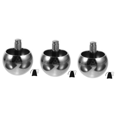 Toyvian 3pcs Automatic Metal Gyro Mushroom Toy Funny Boy Girl Gyro Top Design for Boy Girl Hand-Eye Coordination for Playtime and Educational Fun