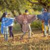 D.Q.Z Bird-Wings-Owl-Costume for Kids with Mask, Dress Up Clothes for Boys Girls Toys Eagle Role Play Hallowen Party (Brown) view 2