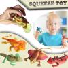 8PCS Plastic Squishy Lizard Toys, Stretchy Rubber Figures, Realistic Soft Reptile Toys for Kids, Party Decoration Figurines Set view 2