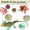 8PCS Plastic Squishy Lizard Toys, Stretchy Rubber Figures, Realistic Soft Reptile Toys for Kids, Party Decoration Figurines Set view 4