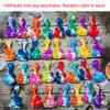 100 Packs Guitar Bulk Music Mini Pop Fidget Toys, Autism Special Needs Squeeze Sensory Party Favors Gift for Kids Adults, Classroom Student Bubble Prizes view 2