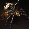 Metalkitor Steampunk Spider Desk Lamp - 3D Metal Puzzle with Light, 512 Pieces DIY Assembly Kit for Kids and Adults - Brain Teaser Desk Ornament view 2