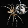 Metalkitor Steampunk Spider Desk Lamp - 3D Metal Puzzle with Light, 512 Pieces DIY Assembly Kit for Kids and Adults - Brain Teaser Desk Ornament view 4
