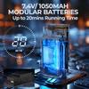 BEZGAR HP163S Fast RC Cars for Adults MAX 68KPH | 1/16 Scale Brushless RC Trucks 4x4 Offroad Waterproof | Hobby Grade High Speed Monster Truck | All Terrain Electric Remote Control Car for Boys view 2
