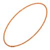 blinkee Smooth Round Opaque Bead Mardi Gras Necklace Orange Pack of 12 view 1