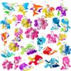 100 Packs Bulk Undersea Octopus Mermaid Turtle Shark Dolphin Fish Whale Mini Ocean Assorted fidgets for Kids Classroom Student Bubble Prizes, Summer Party Favors Gift view 1