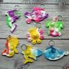 100 Packs Bulk Undersea Octopus Mermaid Turtle Shark Dolphin Fish Whale Mini Ocean Assorted fidgets for Kids Classroom Student Bubble Prizes, Summer Party Favors Gift view 4