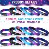 Aoriher Space Party Rubber Bracelets for Kids, Galaxy, Astronaut, Planet Silicone Wristbands for Outer Space Alien Theme Party Favors Classroom Prizes, Birthday Gift Goodie Bags Fillers(48 Pcs) view 3