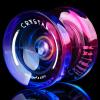 MAGICYOYO K2 Crystal Responsive Yoyo for Kids 8-12, Professional Fingerspin Trick Yo Yo for Advanced, Dual Purpose Mode with Unresponsive Bearing+12 Yo yo Strings+Yo-yo Case Bag (Pink Purple Gradient) view 1