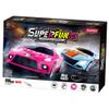 SuperFun 203-1/43 USB Power Slot Car Racing Set, Layout Size: 65"x37", LED Headlights, Lap Counter, Ages 8+ view 1