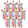 Needzo Rainbow Unicorn Headband, Birthday Party Favor, Hair Accessories for Dress Up and Cosplay, One Size Fits Most (Pack of 10) view 1