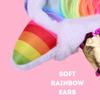 Needzo Rainbow Unicorn Headband, Birthday Party Favor, Hair Accessories for Dress Up and Cosplay, One Size Fits Most (Pack of 10) view 2