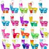 100 Packs Cute Llama Alpaca Animal Mini Pop Fidget Backpack Toys, Autism Special Needs Squeeze Sensory Summer Party Favors Gift for Kids Adults, Classroom Student Bubble Prizes view 1