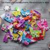 100 Packs Cute Llama Alpaca Animal Mini Pop Fidget Backpack Toys, Autism Special Needs Squeeze Sensory Summer Party Favors Gift for Kids Adults, Classroom Student Bubble Prizes view 2