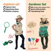 Born Toys Kids Dress Up Costume Set: Firefighter, Police, Doctor, Chef, Explorer, Gardener and Scientist Costume Set view 3
