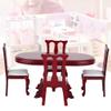 Dollhouse Table Chair Set, 1:12 Miniature Doll House Kitchen Table Chair Set Accessory Room Furniture Toy Furniture Dollhouse Accessories view 3