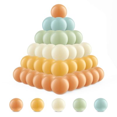 Ball Pit Balls (100 Pack, Orange,Teal) Plastic Balls for Various Games, Ideal for Ball Pits and Playhouses