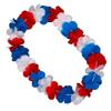 blinkee 12 Packs - Patriotic Pua Model - Hawaiian Lei Necklace - Red, White, Blue - Non-Light Up - Libertyville Luau Edition - Perfect for Independence Day, Parades, BBQs, and Festivals view 4