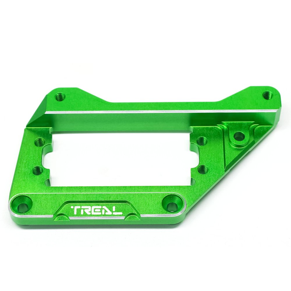 TREAL SCX10 Pro Front Servo Mount 4-Links Mount Aluminum 7075 Upgrades(Green)