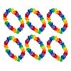 blinkee 12 Packs - Bold and Bright Model - Hawaiian Rainbow Lei Necklaces - Non-Light Up - Roy's Rainbow Rendezvous Edition - Perfect for Pride Parades, Parties, and Vibrant Festivities view 2
