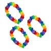 blinkee 12 Packs - Bold and Bright Model - Hawaiian Rainbow Lei Necklaces - Non-Light Up - Roy's Rainbow Rendezvous Edition - Perfect for Pride Parades, Parties, and Vibrant Festivities view 3