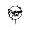 Custom Cake Toppers Custom Text Wedding Cake Toppers Mr And Mrs Rustic Wedding Cake Toppers for Anniversary Gay Couple Black Acrylic Keepsake Decoration Cake Toppers with Any Text view 2