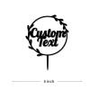 Custom Cake Toppers Custom Text Wedding Cake Toppers Mr And Mrs Rustic Wedding Cake Toppers for Anniversary Gay Couple Black Acrylic Keepsake Decoration Cake Toppers with Any Text view 3