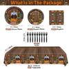 Western Party Decorations - 81 Pcs Plates, Napkins, Western Tablecloth, Black Forks Set for Western Birthday Party Decorations Western Party Supplies, Serve 20 view 2