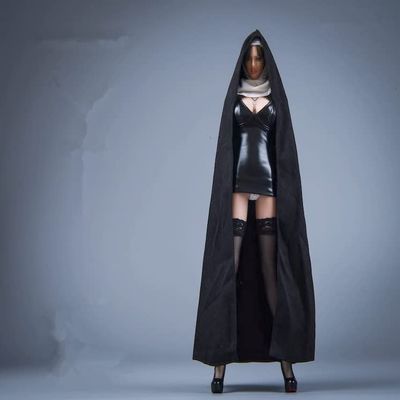 1/6 Scale Female Clothes,Nun Dress Long Skirt Costume Clothing for 12inch PH TBL JO Female Action Figure Body (C)