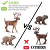10pcs Forest Animal Toys Figures, Realistic Woodland Creatures Figurines, Plastic Animals Miniature Toys Cake Topper view 4