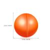 VOSAREA 25pcs 4cm Balls Plastic Hollow Bingo Balls Raffle Balls Round Vending Machine Capsules Game Balls Props for Party (Orange) view 2