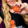VOSAREA 25pcs 4cm Balls Plastic Hollow Bingo Balls Raffle Balls Round Vending Machine Capsules Game Balls Props for Party (Orange) view 3