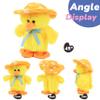 Hopearl Talking Singing Duck Toy Repeats What You Say Walking Duckling Electric Interactive Animated Toy Speaking Plush Buddy Gifts for Toddlers, Yellow, 8'' view 3