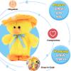 Hopearl Talking Singing Duck Toy Repeats What You Say Walking Duckling Electric Interactive Animated Toy Speaking Plush Buddy Gifts for Toddlers, Yellow, 8'' view 4