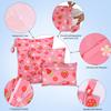SANFERGE 3pcs Baby Cloth Diaper Wet Dry Bags, Waterproof Reusable Wet Bag with 2 Zipper Pockets & Handle, Washable Laundry Bags for Travel Beach Pool Daycare Yoga Gym Exercise Swimsuits, SML, Pink view 3