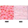SANFERGE 3pcs Baby Cloth Diaper Wet Dry Bags, Waterproof Reusable Wet Bag with 2 Zipper Pockets & Handle, Washable Laundry Bags for Travel Beach Pool Daycare Yoga Gym Exercise Swimsuits, SML, Pink view 4