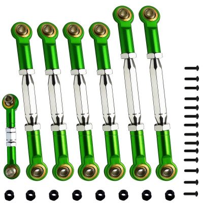 (2026 Upgrade) 78-108mm Stainless Steel Turnbuckles/Camber Link for 1/10 Traxxas 4X4/2WD Slash/Rustler/Stampede/Hoss,Bandit/VXL RC Car Hops Up Parts(Green)