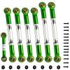 (2026 Upgrade) 78-108mm Stainless Steel Turnbuckles/Camber Link for 1/10 Traxxas 4X4/2WD Slash/Rustler/Stampede/Hoss,Bandit/VXL RC Car Hops Up Parts(Green) view 1