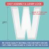 2FT Letter W Mosaic Balloon Frame Letter DIY Fillable Letters Kit for Birthday Party Wedding Backdrop Decor view 2