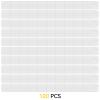 100Packs Star Was Black Series 6 inch Action Figure Stand with Peg, 1/12 Clear Toy Figuras Display Support Stands, Figures Organizer Bases Holder Accessories - Multi-Pegs - Square view 2