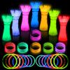 JICUICUI Ultra Bright Halloween Glow Sticks - 500PRO Party Pack with Connectors for Christmas, Neon Birthday and Holidays - Multicolor 8" Glow Sticks Necklaces Bulk view 1