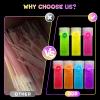 JICUICUI Ultra Bright Halloween Glow Sticks - 500PRO Party Pack with Connectors for Christmas, Neon Birthday and Holidays - Multicolor 8" Glow Sticks Necklaces Bulk view 2