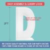 2FT Letter D Mosaic Balloon Frame Letter DIY Fillable Letters Kit for Birthday Party Wedding Backdrop Decor view 2