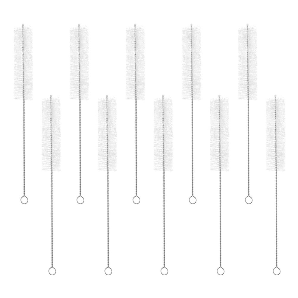 1 Set 10pcs Cleaning Brush Stainless Steel Brush Pacifier Cleaning Tools Baby Bottle Brush Long Handle Brush Sippy Cup Brush Straw Brush Water Kettle Spout Brush